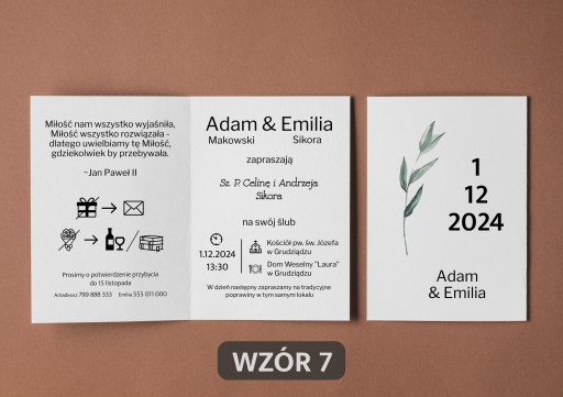 ZAPROSZENIA NA WESELE ŚLUB Z PERSONALIZACJĄ ŚLUBNE WESELNE KOPERTA EKSPRESS