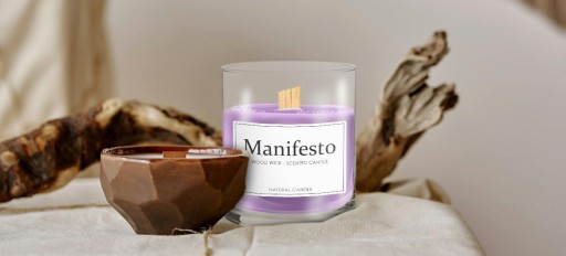 MANIFESTO - SOJOWA ŚWIECZKA ZAPACHOWA W SZKLE