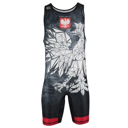 Trykot zapaśniczy POLSKA CAMO CZERWONY XL EXTREME HOBBY