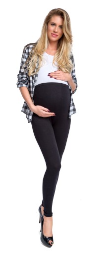 LEGGINGS для беременных, хлопковые леггинсы с вставкой для беременных, S/36