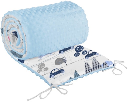 ЗАЩИТА ДЛЯ КРОВАТИ MINKY 120x60 НА СТУПЕНКАХ 180x30см BABYMAM
