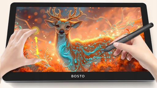 TOUCH BOSTO BT-19UHDT(P) графический планшет с ЖК-экраном 3840x2160