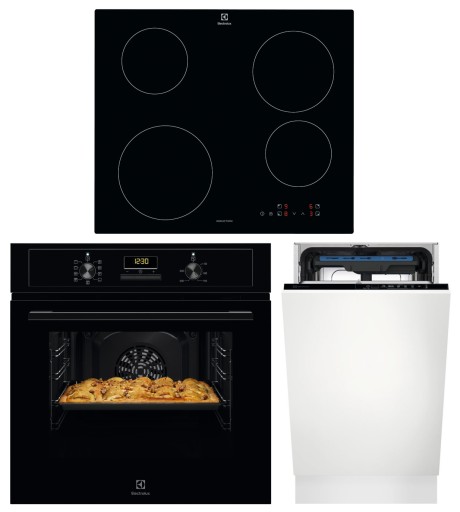 ELECTROLUX SET пароварка + индукционная плита + посудомоечная машина 45 см