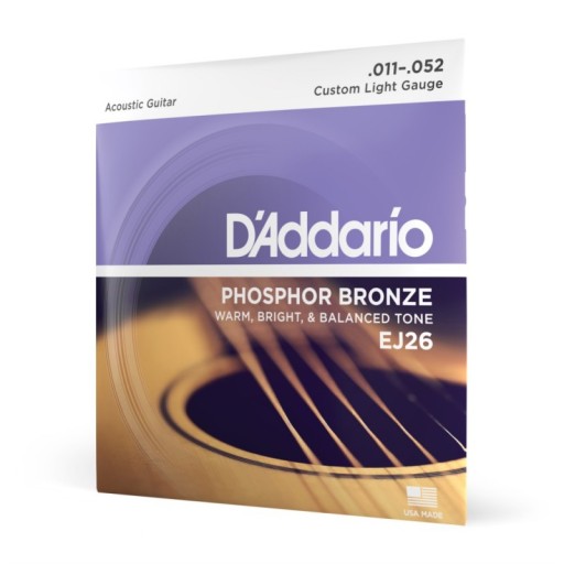 D'ADDARIO EJ26 STRUNY DO GITARY AKUSTYCZNEJ 11-52