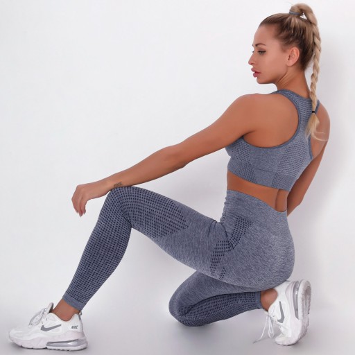 SPORTS SET топ бесшовные леггинсы для фитнеса L