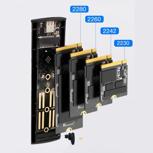 Адаптер накопителя SSD-отсек m.2 Корпус USB-C m2 SATA NGFF USB 3.1