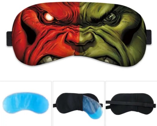 OPASKA NA OCZY MASKA DO SPANIA RELAKSU HULK MARVEL DLA DZIECI osłona oczu