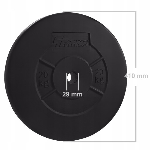 PLATINUM FITNESS ZESTAW OBCIĄŻENIA 80KG OBCIĄŻENIE BITUMICZNE BITUMIKI 29MM
