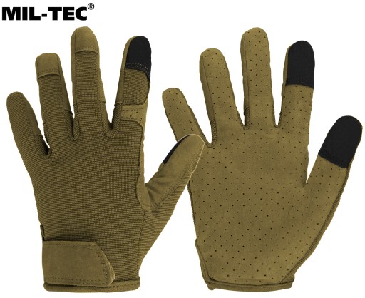 Тактические стрелковые перчатки Mil-Tec Touch оливкового цвета L