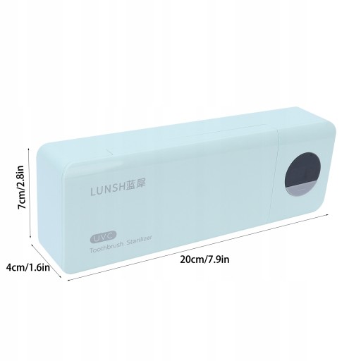 Uchwyt na szczoteczki do zębów UV Naścienny USB