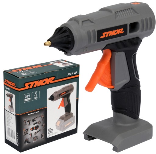 PISTOLET AKUMULATOROWY DO KLEJU NA GORĄCO 11MM KORPUS SYSTEM 20V STHOR