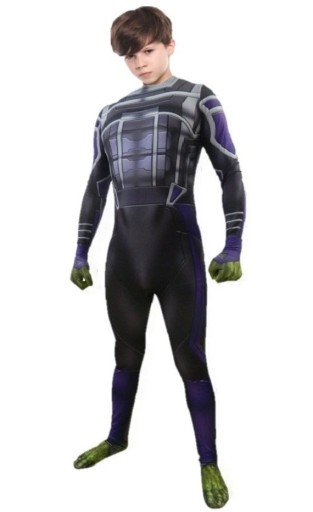 STRÓJ PRZEBRANIE HULK POTWÓR MUTANT ZESTAW NA BAL KARNAWAŁ MIECZ 116/122