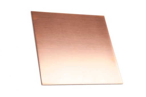 Blacha miedziana miedź Cu formatka 300x300x5mm | arkusz 5mm - 30x30cm
