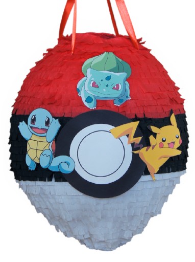 PINIATA POKEMON Bulbasaur Pikachu Squirtle + KIJ