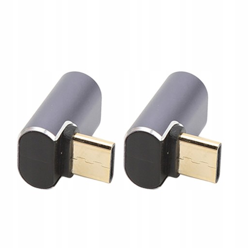 2 шт., 90-градусный USB-адаптер C, 40 Гбит/с, быстрый