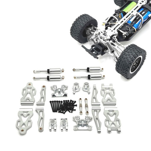1/16 RC Cars Metalowe części zamienne Zestawy akcesoriów do JJRC Q130A Argent