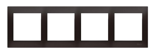 SIMON 54 QUAD FRAME 4x МАТОВЫЙ ЧЕРНЫЙ DR4/49