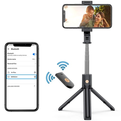 ПАЛКА ДЛЯ СЕЛФИ ШТАТИВ ШТАТИВ ПУЛЬТ BLUETOOTH BT С ЗЕРКАЛОМ НА 360° 2 в 1