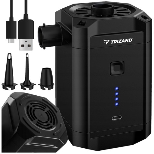 Электрический насос для матраса для бассейна, перезаряжаемый USB - тип C