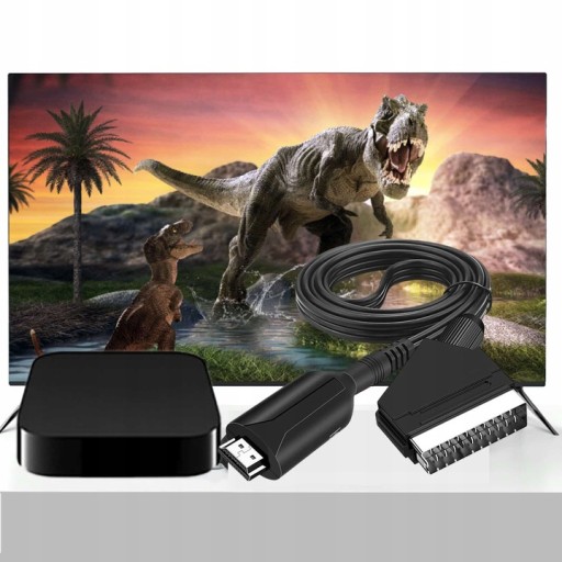 Конвертер видео Scart в HDMI HD с кабелем HDMI