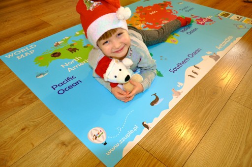 Развивающий КОВрик ИГРОВОЙ КАРТА МИРА большой 143x90