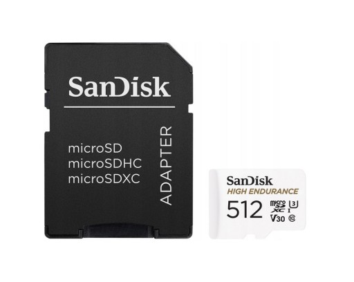 Karta micro SD 512GB SANDISK High Endurance microSDXC 512GB V30