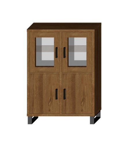 SARA LOFT 4D 120 низкий металлический шкаф - lancelot