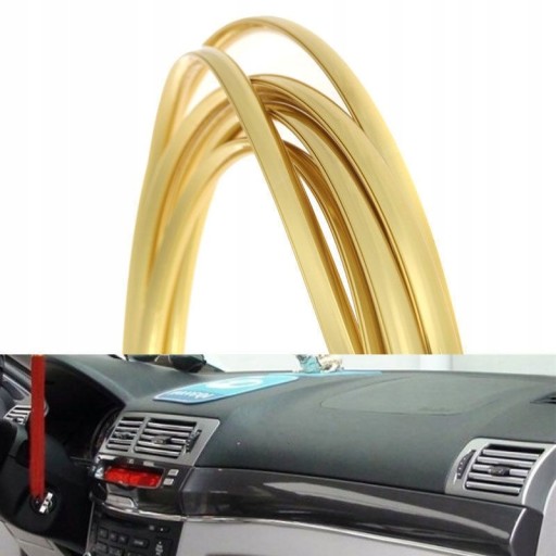 EDGE STRIP, золото, золото, хромированная кромка