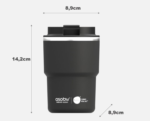 ASOBU COFFEE EXPRESS Термокружка 360мл ДЕРЕВО