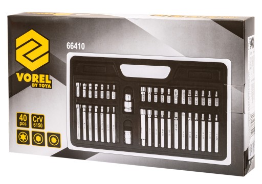 НАБОР КЛЮЧЕЙ БИТ TORX IMBUS ЧЕМОДАН С ШЕСТИГРАННЫМ ШЕСТИГРАННИКОМ, 40 шт.