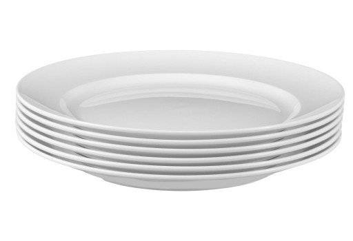 GASTRO TALERZE SERWIS BIAŁY PLASTIKOWY 24EL GRUBE