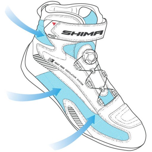 SHIMA EXO VENTED LADY короткие воздушные женские мотоциклетные ботинки БЕСПЛАТНО