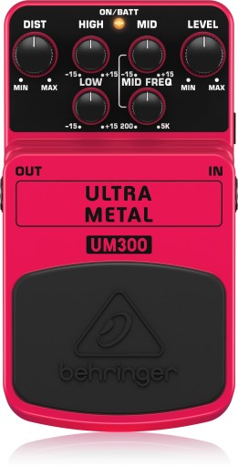 Гитарный эффект Behringer UM300 Ultra Metal + КАБЕЛЬ
