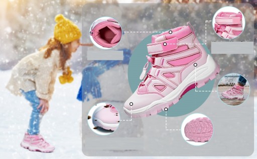 BUTY ZIMOWE DZIECIĘCE ŚNIEGOWCE RZEPY rozm. 33