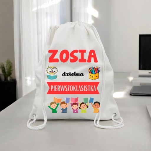 WOREK NA BUTY KAPCIE PLECAK MOCNY GRUBY PREMIUM DO SZKOŁY PASOWANIE UCZNIA#