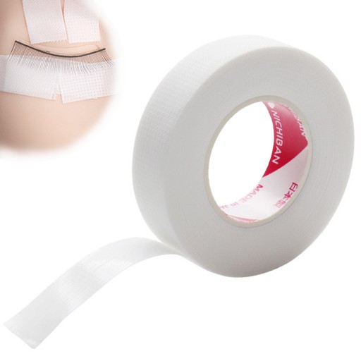 NICHIBAN TAPE перфорированные ресницы 1,2см х 9м белые