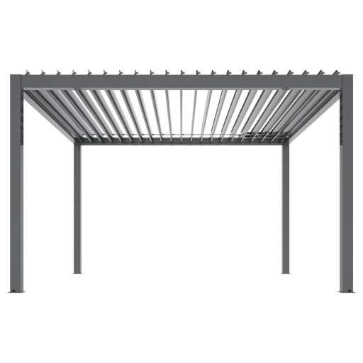 Pergola ogrodowa tarasowa altana aluminiowa 3x4m LED elektryczny dach