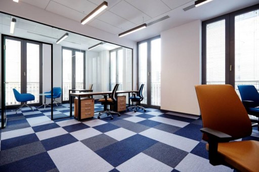 Wykładzina w PŁYTKACH Boccho Mevia 50x50 Szara 5m2