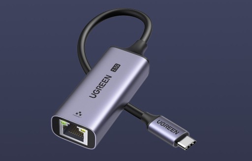 АДАПТЕР ВНЕШНЕЙ СЕТЕВОЙ КАРТЫ UGREEN USB-C К RJ45 LAN ETHERNET 2,5 ГБ/С