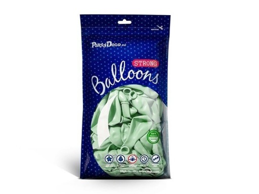 BALONY na URODZINY WESELE PISTACJOWE 30cm 10 sztuk