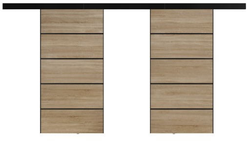 ARTI DUO PLUS 212 настенные раздвижные двери с маскировочной рамкой