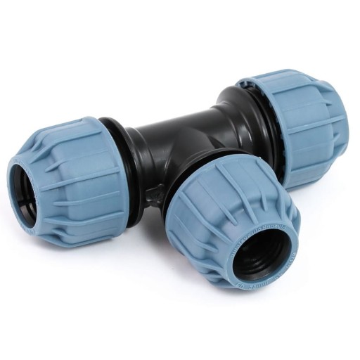 TEE привинченный PE fi 25 к соединителю шланга для соединения труб Super Strong