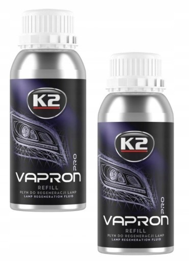 2X K2 VAPRON REFILL РЕГЕНЕРАЦИЯ ЖИДКОСТИ ЗАПРАВКА ЛАМП ФАР