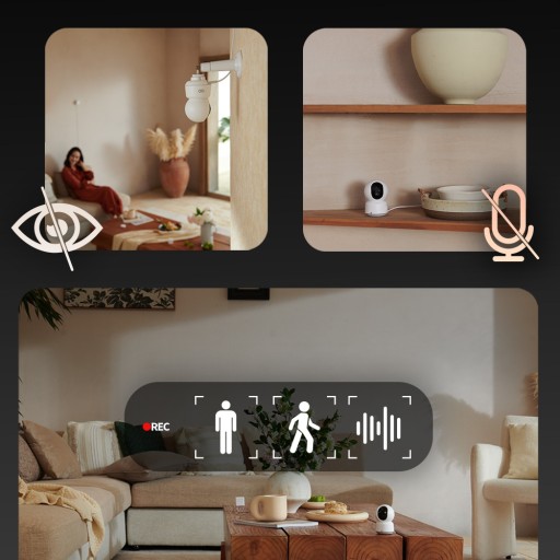 AQARA E1 ИНТЕЛЛЕКТУАЛЬНАЯ ВНУТРЕННЯЯ ВРАЩАЮЩАЯСЯ КАМЕРА WIFI HOMEKIT MATTER 2K