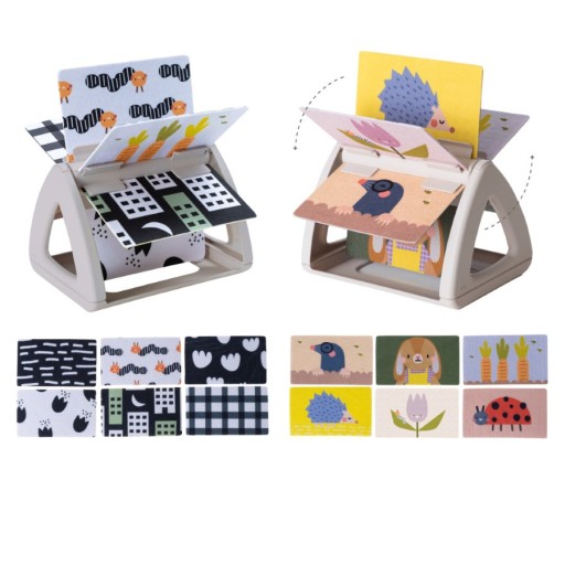 TAF TOYS Контрастная вращающаяся книга