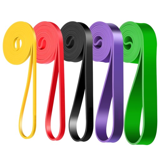 НАБОР ИЗ 5 лент POWER BAND EXERCISE RESISTANCE, прочная резина, фитнес-лента, 5 шт.
