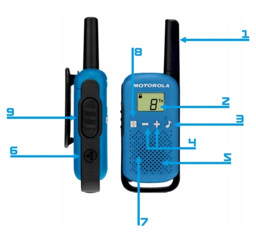 Walkie talkie dla dzieci królik krótkofalówki 2szt