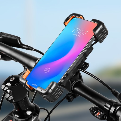 Uchwyt rowerowy na telefon na kierownicę z gumą regulowany MOCNY 4.5 - 7.2