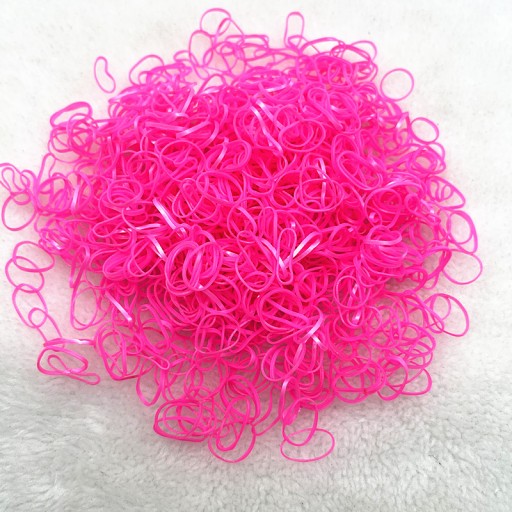 Силиконовые резинки для косичек MINI PINK, 2000 шт.