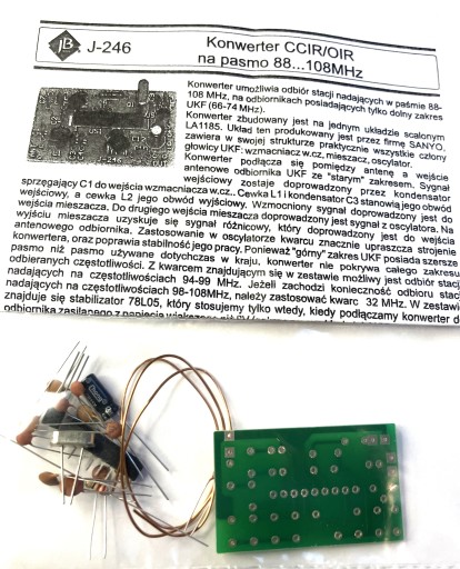 Трехдиапазонный преобразователь CCIR/OIR в FM 88-108 МГц, набор своими руками